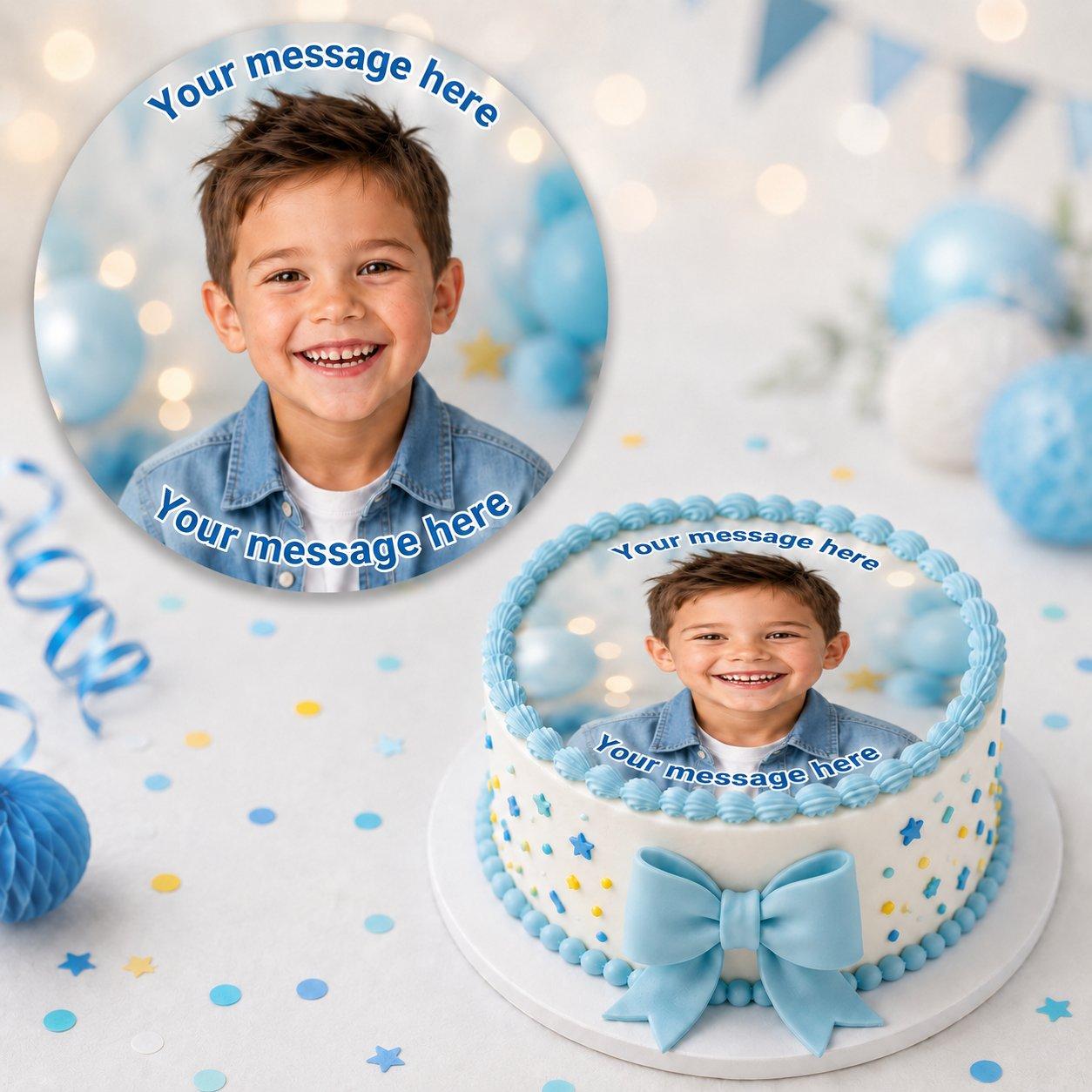 Personalised photo cake toppers