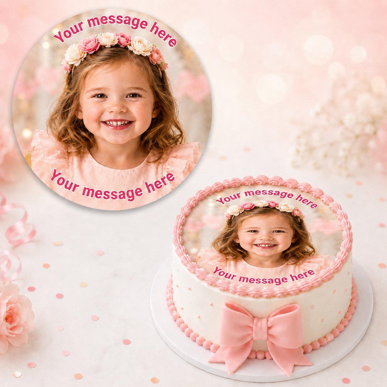 Personalised photo cake toppers