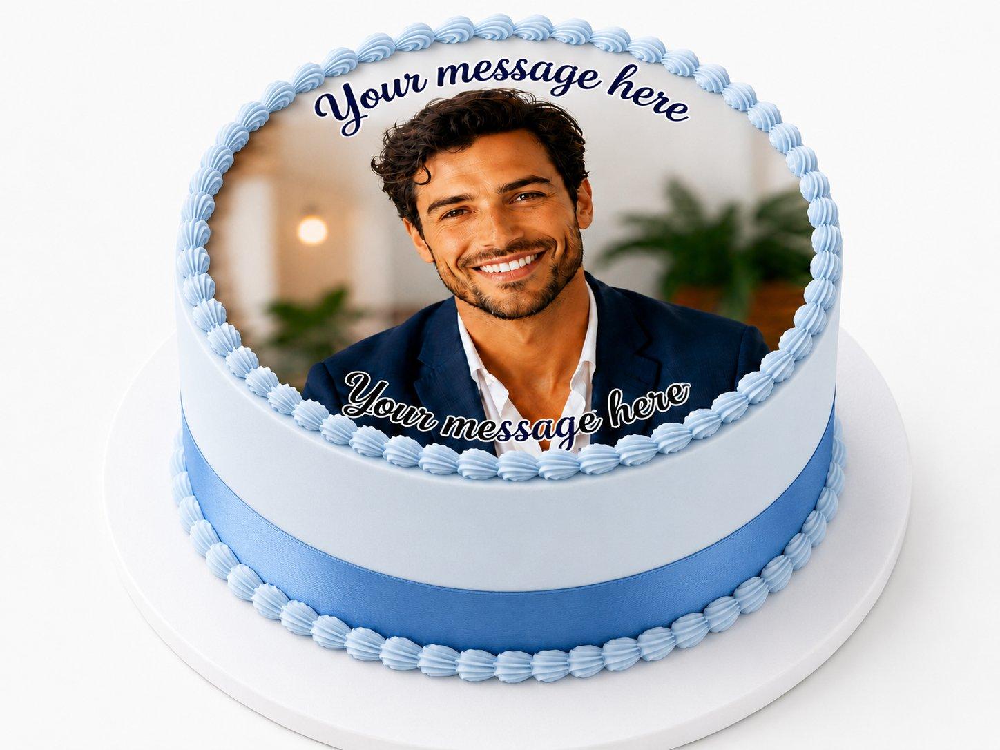 Personalised photo toppers for him